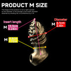 Oieffur Milking Fruit II anal plug with soft sleeve and hard core, fantasy dildo in realistic design, shown in close-up image.