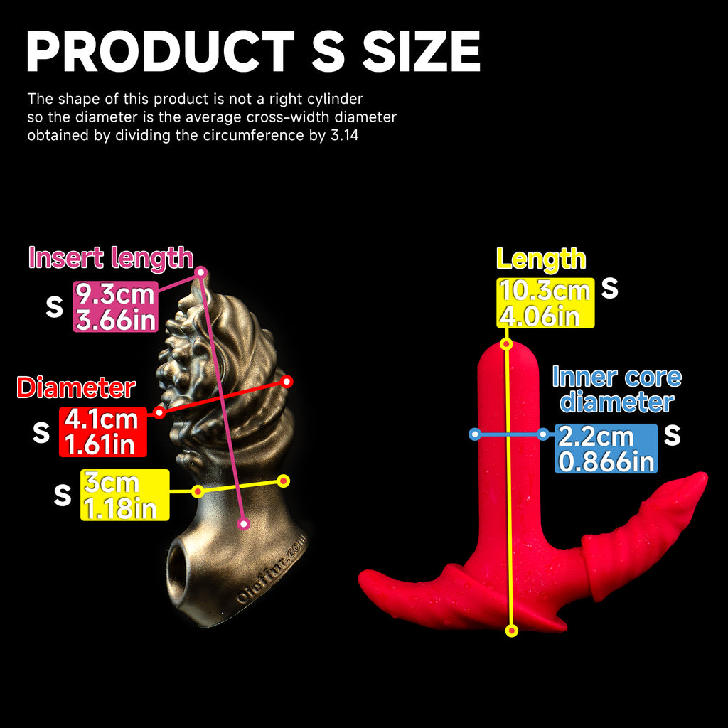 Oieffur Milking Fruit II anal plug with soft sleeve and hard core, fantasy dildo designed for advanced anal pleasure.