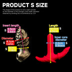 Oieffur Milking Fruit II anal plug with soft sleeve and hard core, fantasy dildo designed for advanced anal pleasure.