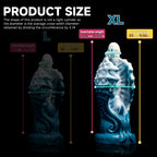 Seahorse Wings Dragon dildo by Oieffur, soft silicone fantasy sex toy with winged dragon design, shown in XL size.