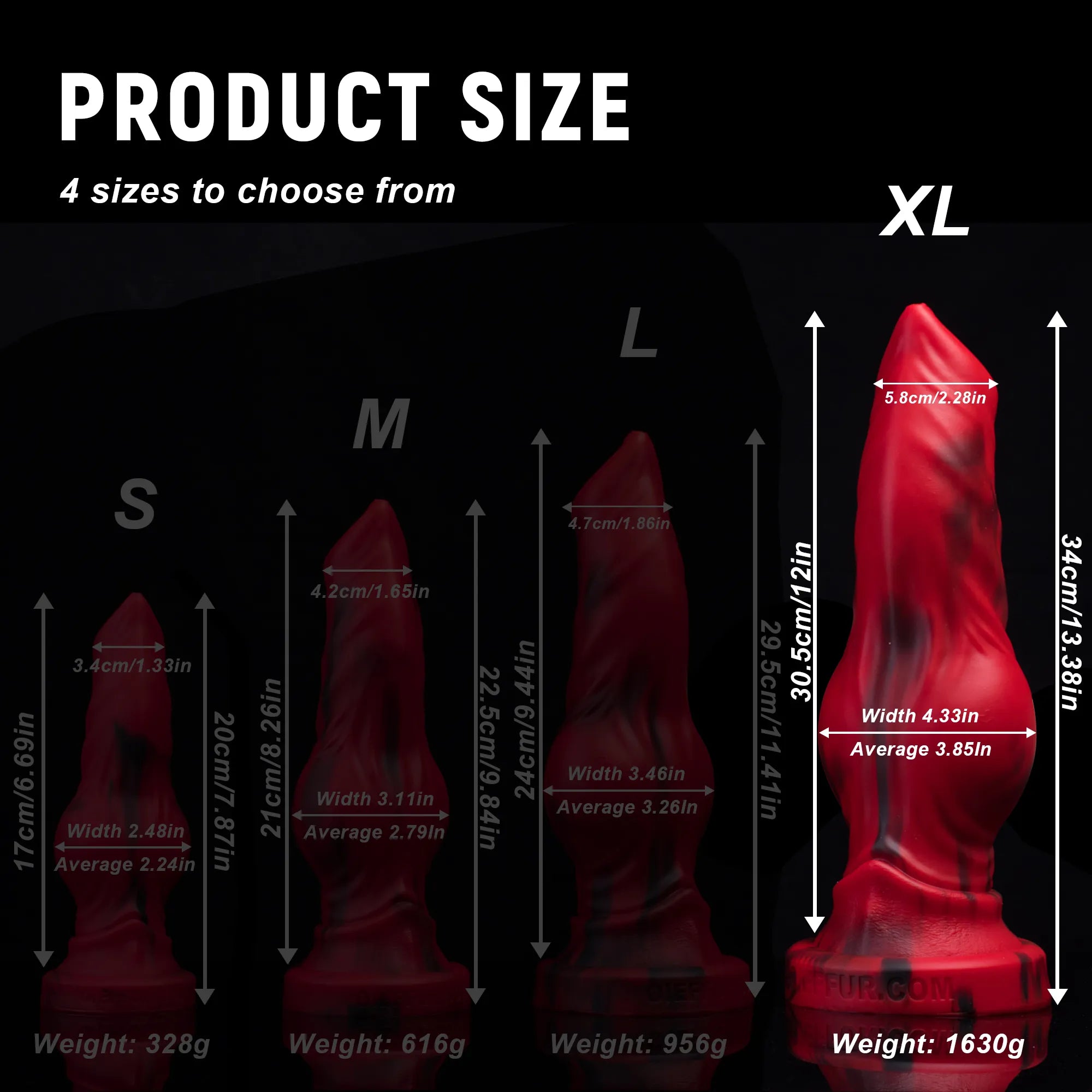 Firewolf Realistic Wolf and Dog Silicone Dildo