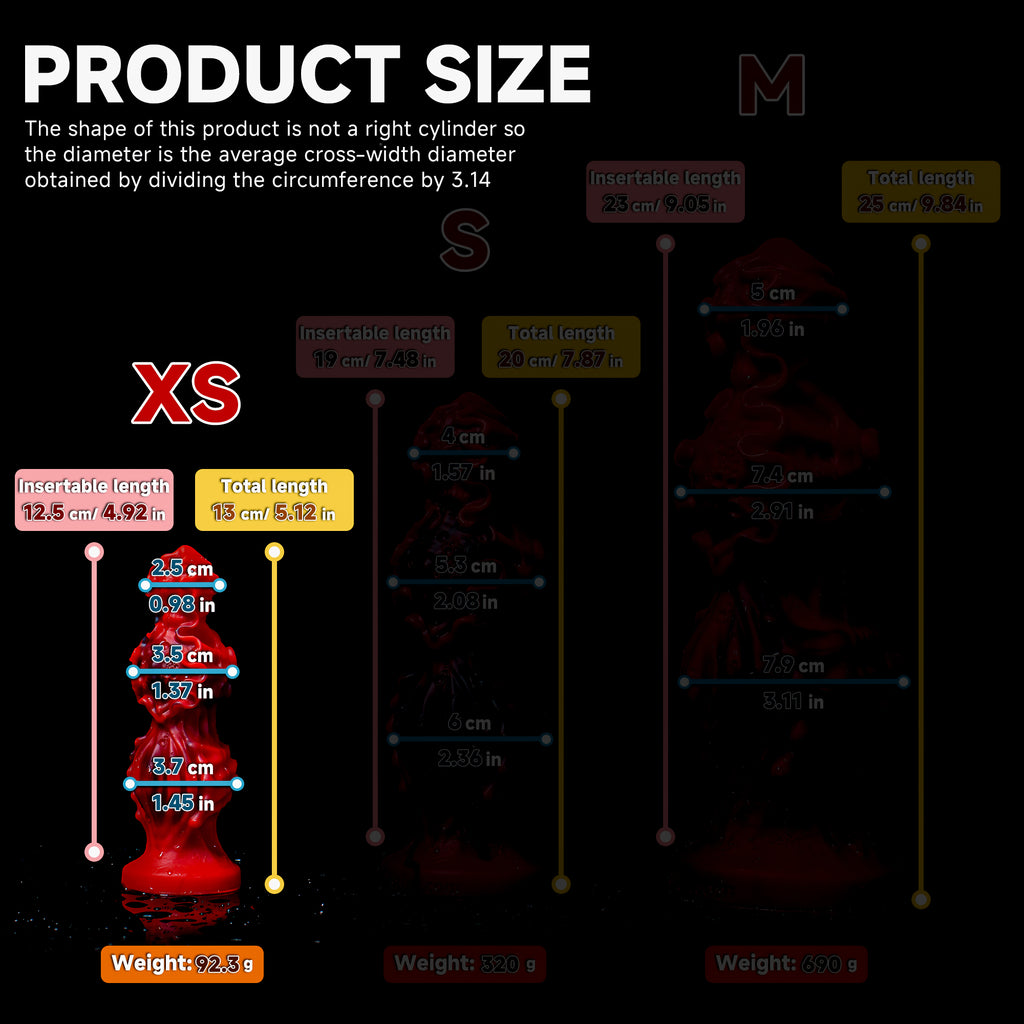 Oieffur Abyssal Depths beaded dildo made of medical grade silicone, featuring a detailed fantasy design for adult pleasure.