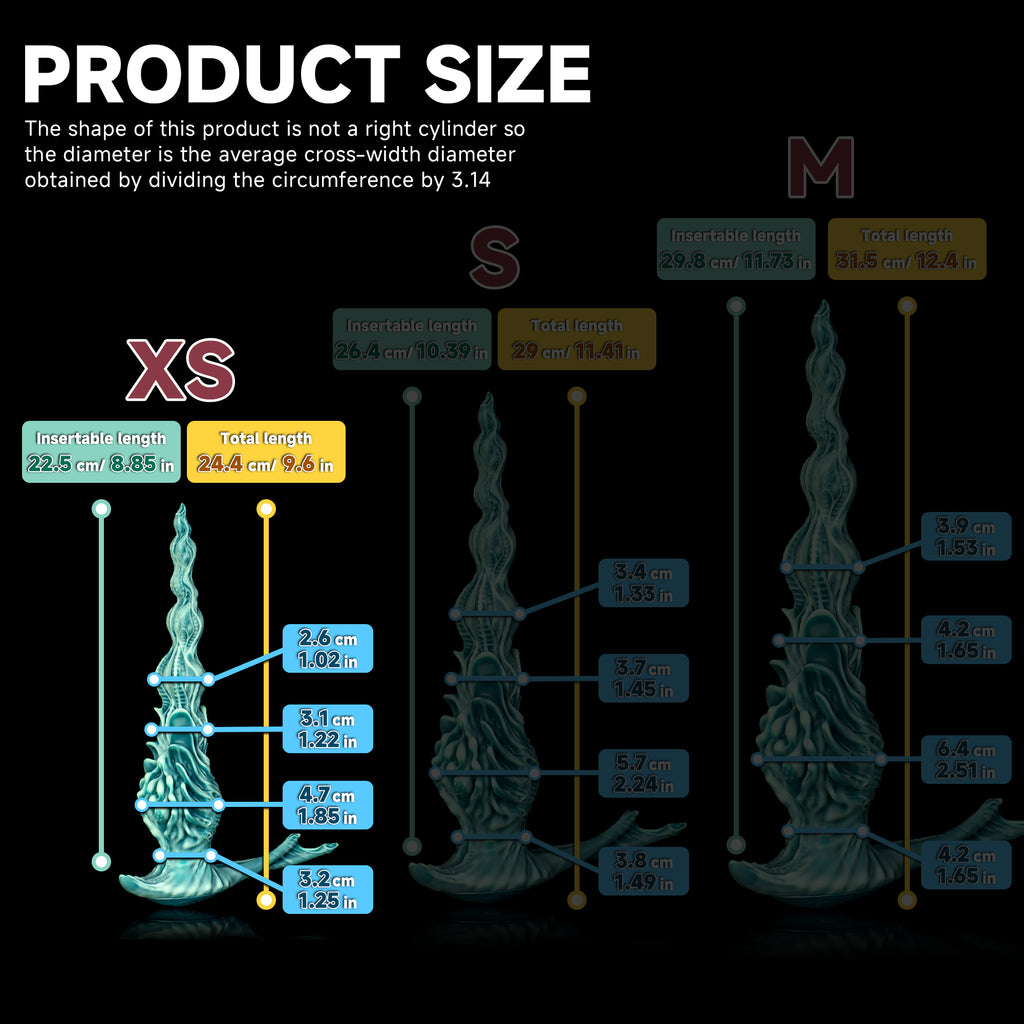 Oieffur Winding Fantasy Dildo with textured beads for enhanced pleasure, featuring a detailed, realistic design and smooth surface.