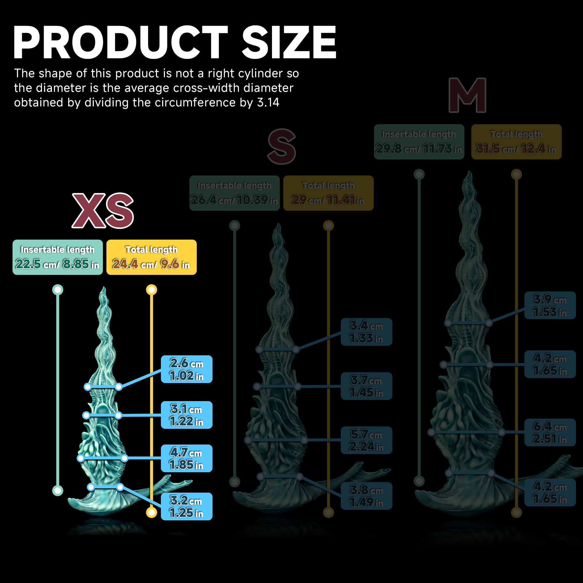 Oieffur Winding Fantasy Dildo with textured beads for enhanced pleasure, featuring a detailed, realistic design and smooth surface.