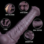 Realistic centaur horse fantasy dildo made of safe platinum silicone with detailed textured surface, designed for adult pleasure.