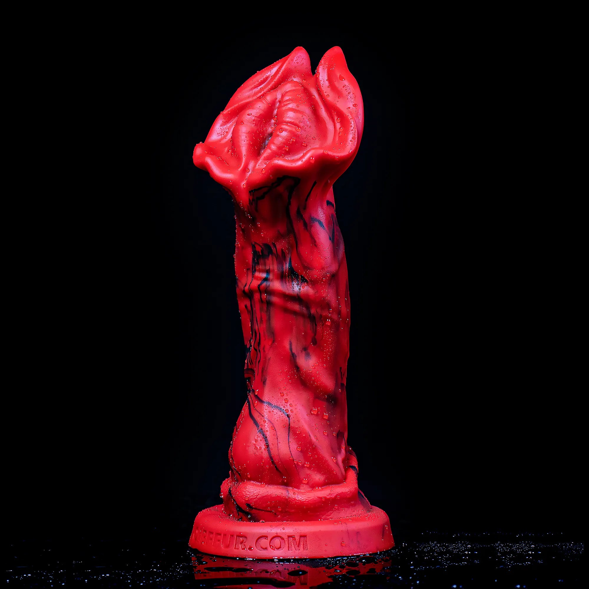 Red Rock Turtle Red Dragon dildo from Oieffur, made of high-quality silicone, showcasing its detailed fantasy turtle design.