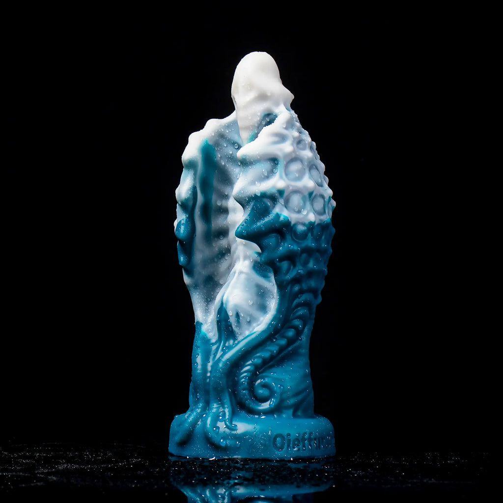Soft silicone Seahorse Wings Dragon Dildo from Oieffur fantasy dildos collection, featuring a winged design and detailed seahorse motif.