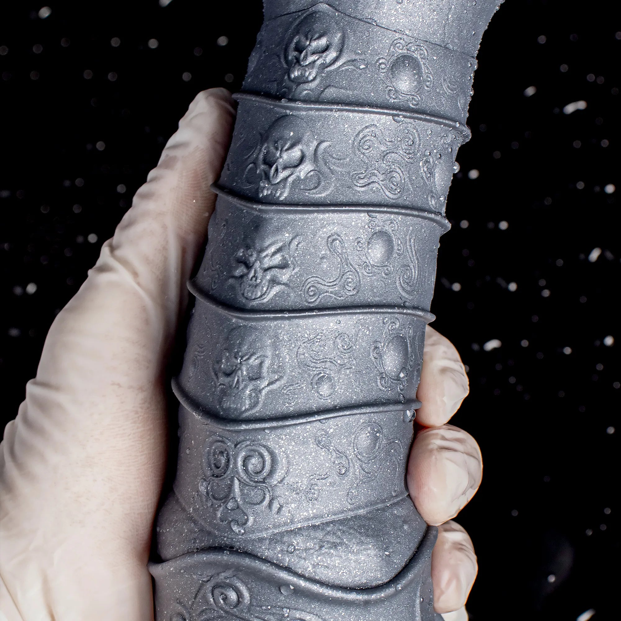 Silver Horse Dildo - Platinum Silicone with Lifelike Design - Oieffur