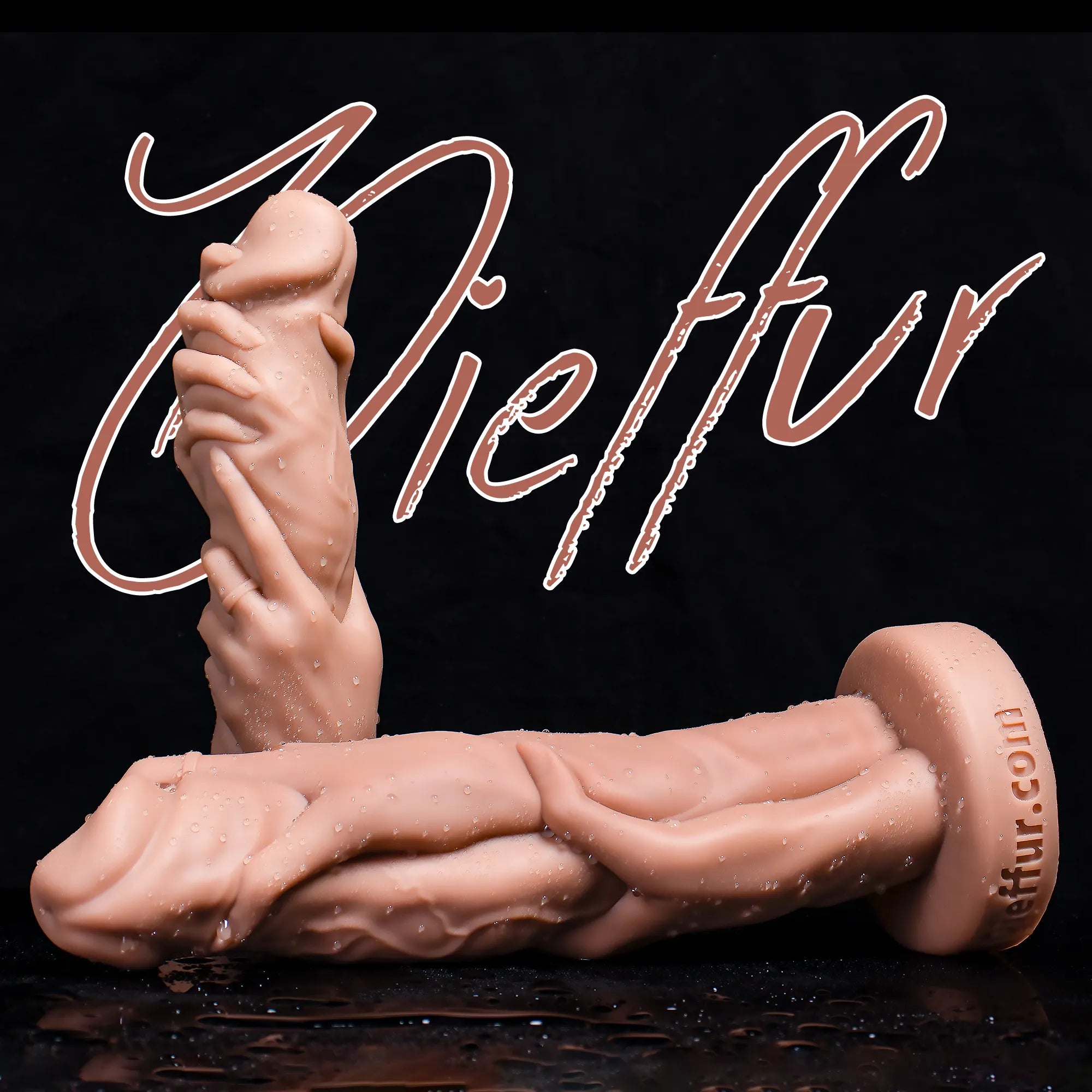 Handheld Rooster Realistic Dildo - Platinum Silicone, Unique Hand-Grip Design - Oieffur