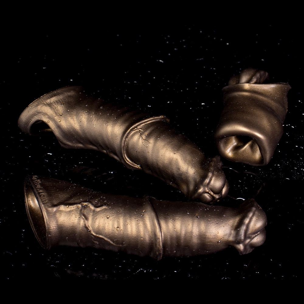 Warhorse Flexible Penis Sleeve Extender with Girth and Cock Ring Enhancement - Oieffur