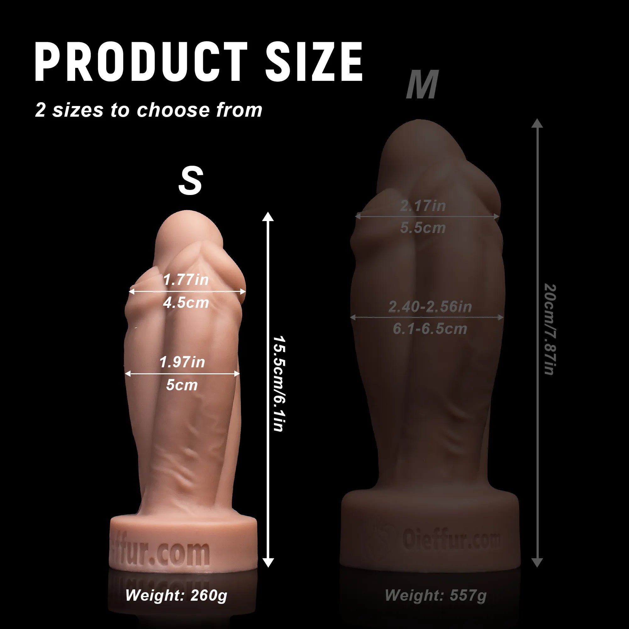 Three Friends  Silicone Dildo with Suction Cup - Realistic Design