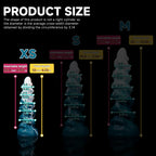 Oieffur Thick Conqueror Platinum silicone dildo with tapered design, fantasy dildo for adult pleasure, shown in image xs_6.webp